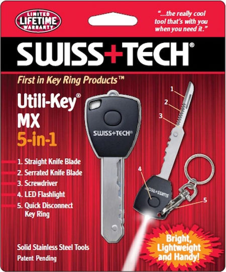 Swiss Tech Utili-Key MX Multitool Breloc Negru