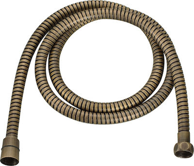 Viospiral Furtun de duș spiralat Inox 150cm Bronz