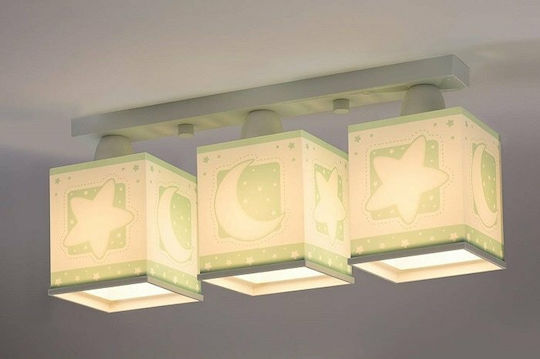 Ango Moon Kronleuchter Kinderdeckenleuchte Deckenleuchte montieren 23W mit Fassung E27 Green
