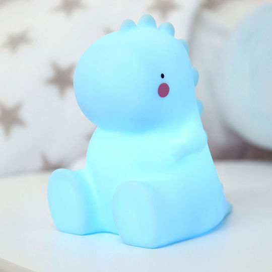 Kiokids Led Παιδικό Διακοσμητικό Φωτιστικό Δεινόσαυρος Μπλε 12x11x7εκ.