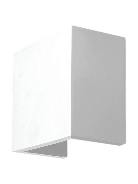 VK Lighting Φωτιστικό Τοίχου Λευκό 12x12x7.5εκ.