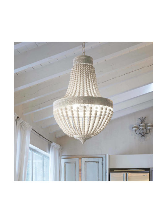 Ideal Lux Monet SP6 Chandelier 6xE14 White 162751
