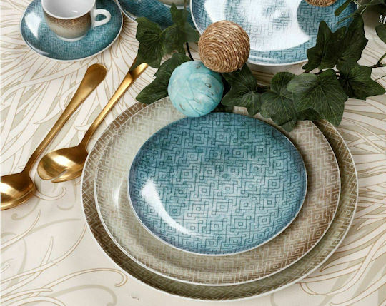Cryspo Trio La Palma Colorful Porcelain Dinnerware Set 20pcs
