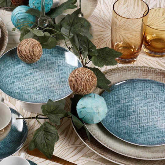 Cryspo Trio La Palma Colorful Porcelain Dinnerware Set 20pcs