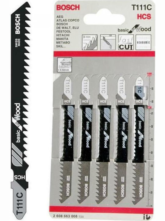Bosch T111C Λάμα Basic for Wood για Ξύλο 100mm