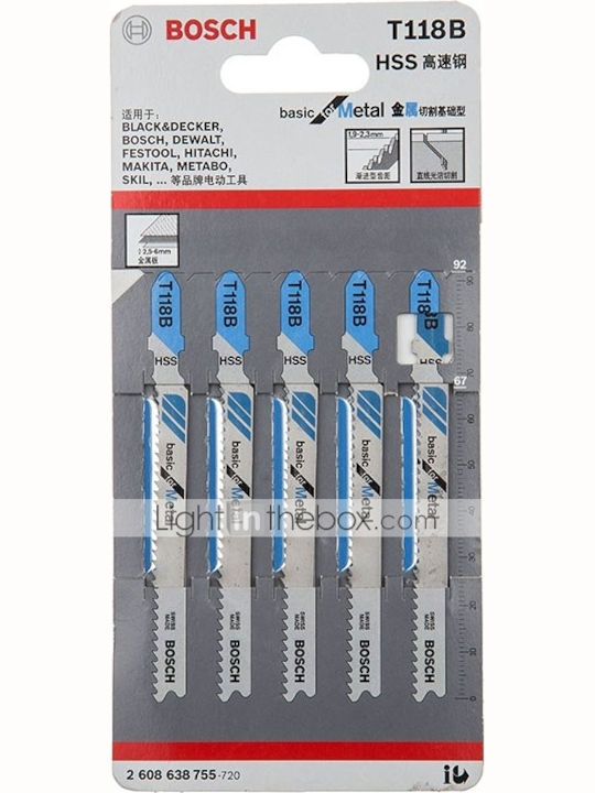 Bosch T118A Λάμα Basic for Metal για Μέταλλο 92mm