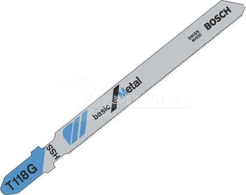 Bosch T118G Λάμες Basic for Metal για Μέταλλο 50mm 5τμχ