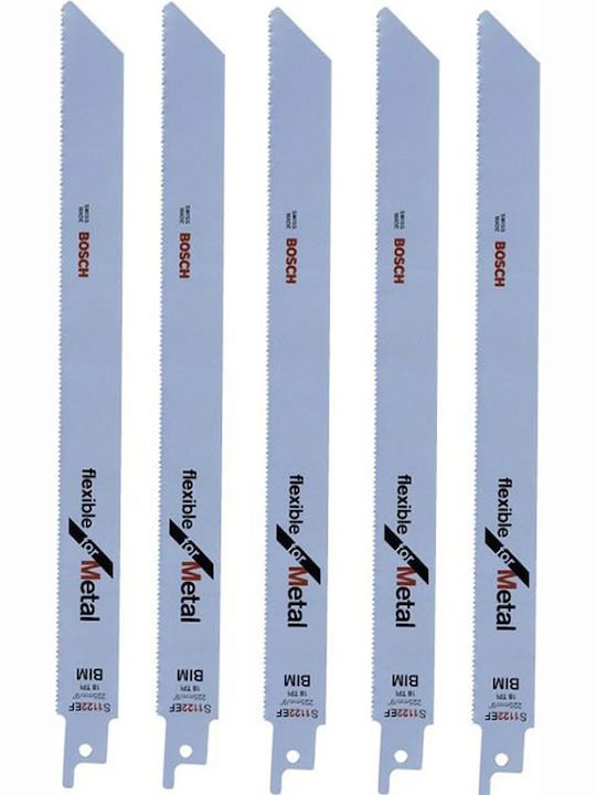 Bosch S1122EF Λάμες Σπαθοσέγας για Μέταλλο 225mm 5τμχ