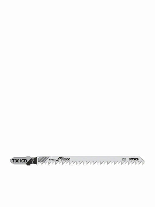 Bosch T301CD Λάμες Clean for Wood για Ξύλο 90mm 5τμχ