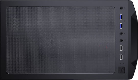 Cougar MX410 Mesh-G RGB Gaming Midi Tower Κουτί Υπολογιστή με Πλαϊνό Παράθυρο Μαύρο