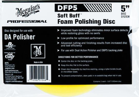 Meguiar's DFP5 Burete de polizare tampon moale 140mm