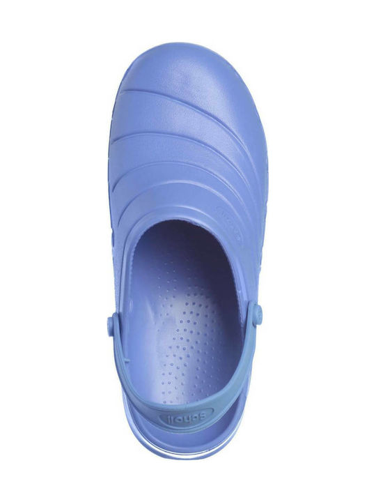 Scholl Work Light Anatomici Sabot Albastre