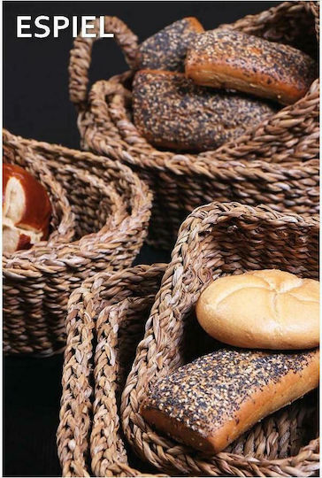 Espiel Bread Basket Wicker Brown 24x18x8cm