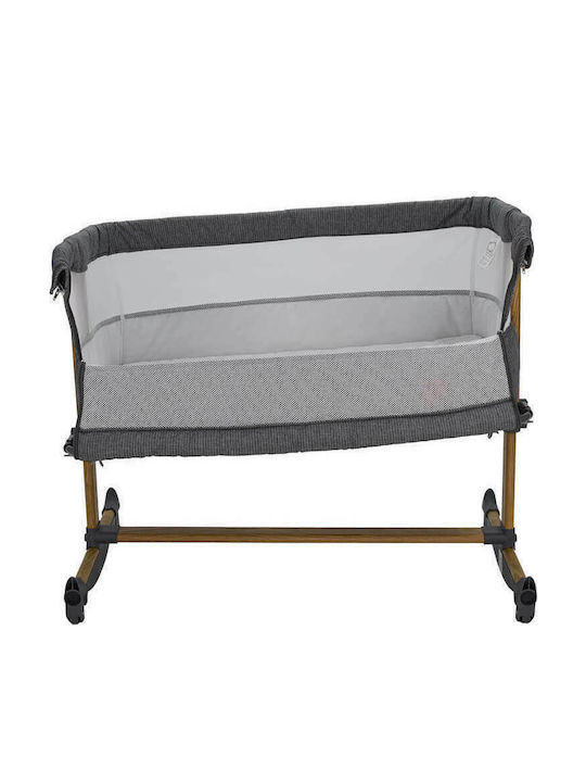 Bebe Stars Λίκνο Side To Mom Beige με Στρώμα