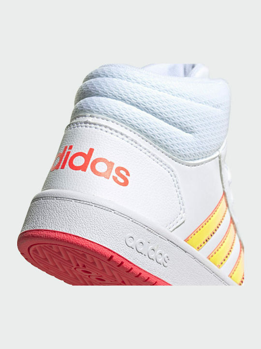 Hoops Hoops 2 Kids Sports Shoes Basketball with Laces Cloud White / Signal Pink