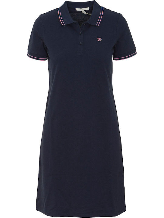 Καλοκαιρινό Mini T-shirt Φόρεμα Navy Μπλε