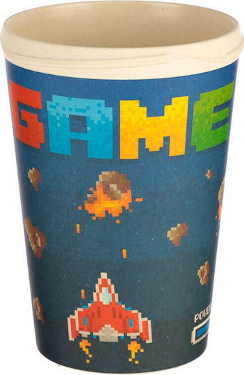 Puckator Game Over Mug Bamboo with Lid Red 400ml