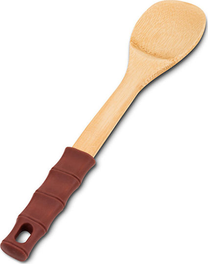 Nava Bamboo Ρηχή Κουτάλα Κουζίνας Ξύλινη Καφέ 30.5cm