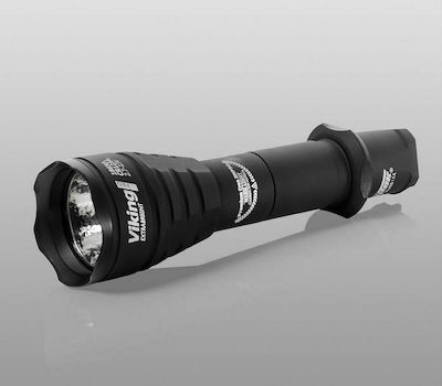 Armytek Flashlight LED Waterproof with Maximum Brightness 2300lm Viking Pro 2x18350 Li-Ion / 2xR123 Li-Ion / 2xCR123A