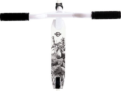 Street Surfing Kids 2-Wheel Freestyle Scooter Stunt Scooter Torpedo Armour White