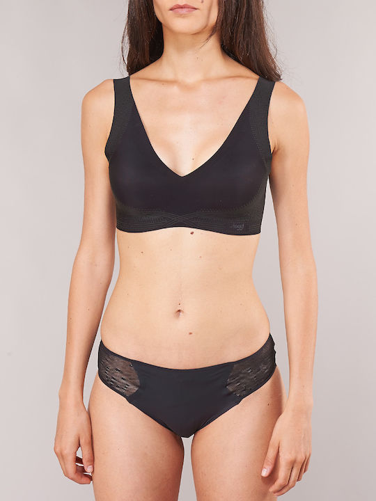 Zero Feel N EX Women's Sports Bra with Light Padding Black