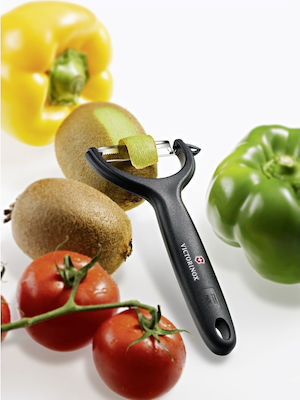 Victorinox Micro Serrated Peeler/Cleaner for Fruits & Vegetables made of Plastic Black 1pcs