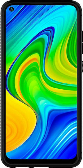 Spigen Rugged Armor Back Cover Σιλικόνης 2mm Μαύρο (Redmi Note 9)