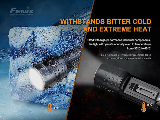 Fenix Επαναφορτιζόμενος Φακός LED IP68 με Μέγιστη Φωτεινότητα 10000lm LR35R