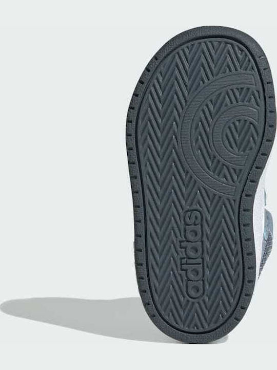 Hoops 2.0 Mid Kids Sneakers High with Hoop & Loop Closure Light Blue