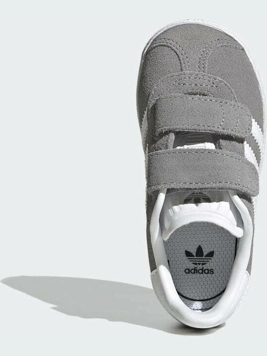 Adidas Παιδικά Sneakers Gazelle με Σκρατς Grey Three / Cloud White / Gold Metallic