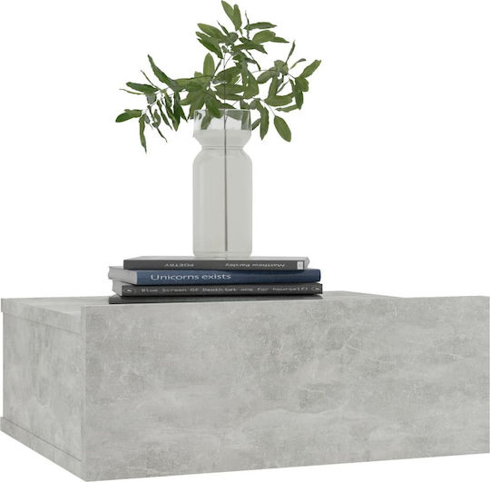 Nachttisch Grey Concrete 40x15x30cm