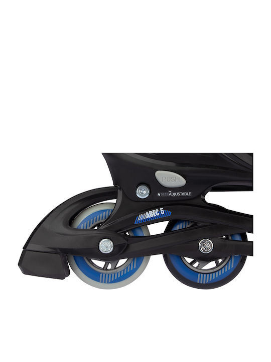 Nijdam Go Crossing Kids Adjustable Inline Rollers Black