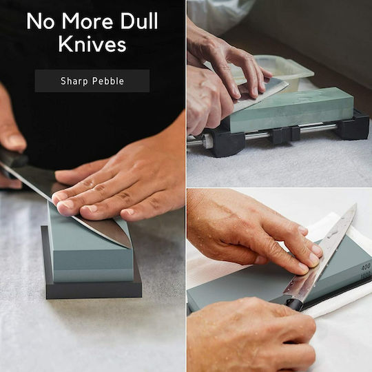 Sharp Pebble Grit 400/1000 Πέτρα Ακονίσματος Διπλή με Πυκνότητα 400/1000 18x6x3.3cm