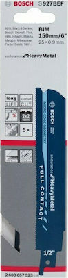 Bosch S936BEF Blade Endurance for Heavy Metal for Metal 150mm 5pcs