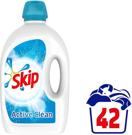 Skip Active Clean Υγρό Απορρυπαντικό Ρούχων 2.1lt (42 Μεζούρες)