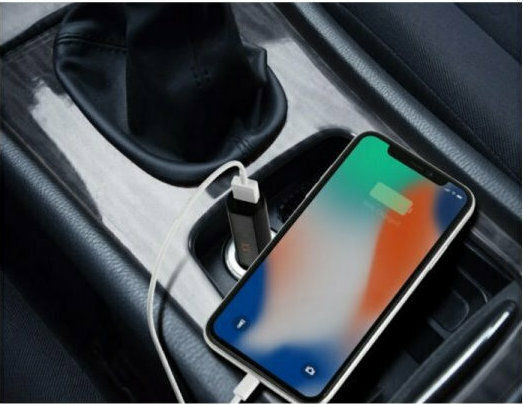 Technaxx Car Charger 12W 2.4A with one Port: 1xUSB Black Color