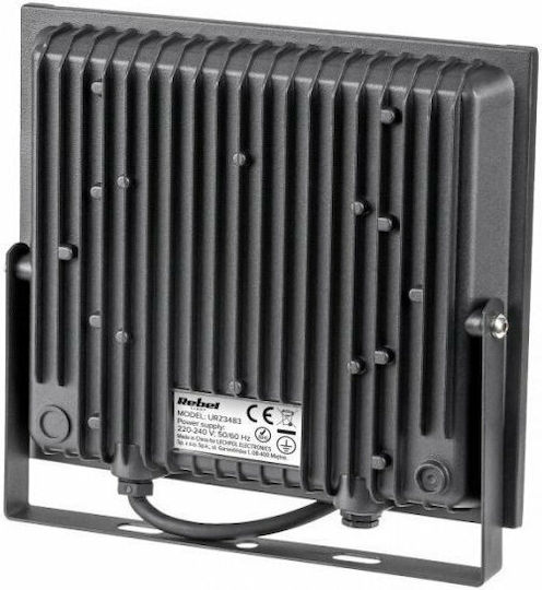 Rebel Στεγανός Προβολέας LED 50W Ψυχρό Λευκό 6500K IP65
