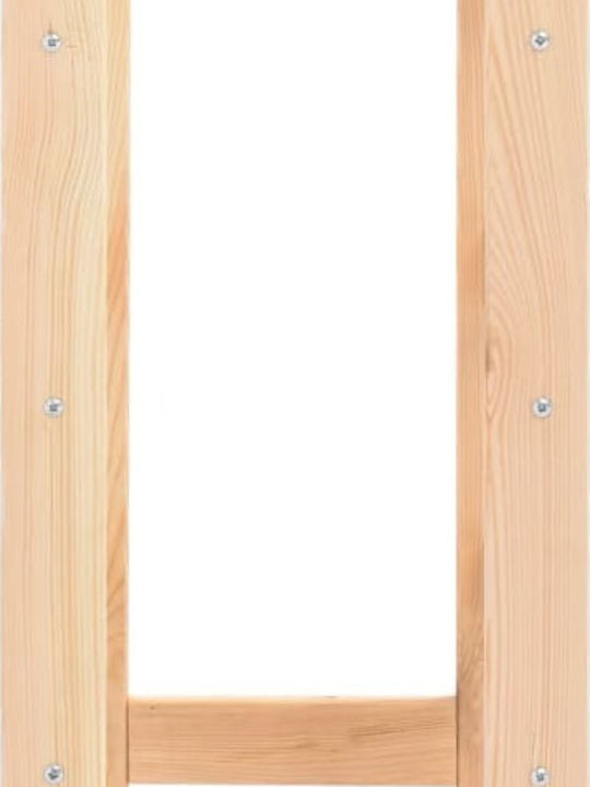 vidaXL С крака Κάβα Ποτών Дърво για 20 Μπουκάλια Бежов 43x25x70εκ.