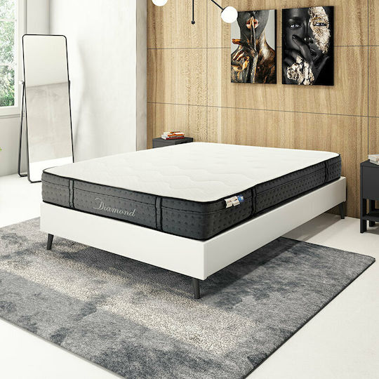 Pakketo Diamond Queen Ergonomic Mattress Foam / Memory Foam 160x200x27cm with Independent Springs