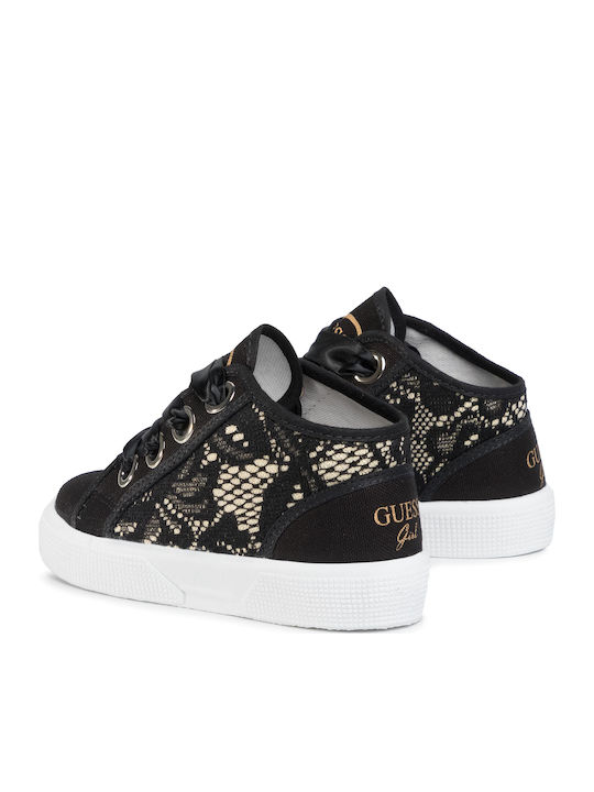 Piuma Lace Mid FI7PIMFAB12 Детски маратонки High Черни