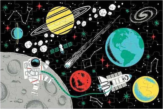Kids Puzzle Outer Space Glow in the Dark for 5+ years+ Years 100pcs Mudpuppy