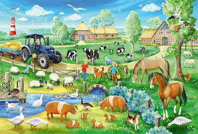 Kinderpuzzle Farm Design für 4++ Jahre 144pcs Schmidt Spiele