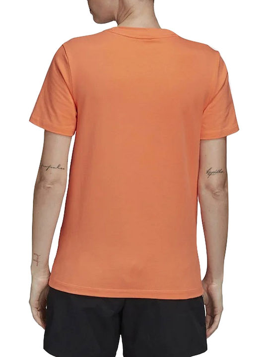 Adidas Trefoil Γυναικείο Αθλητικό T-shirt Semi Coral