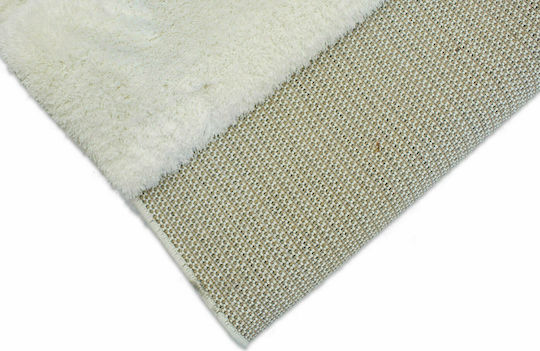 Balsan Teppich Rechteckig Synthetisch,Polyester/Cotton/Leather White