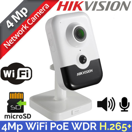 Hikvision DS-2CD2443G0-IW IP Surveillance Camera Wi-Fi Full HD+ 4MP with Two-Way Communication and Lens 2.8mm
