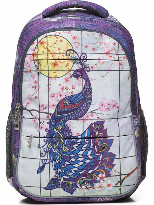 Polo Phantom School Bag Backpack Elementary, Elementary in Purple color 25lt