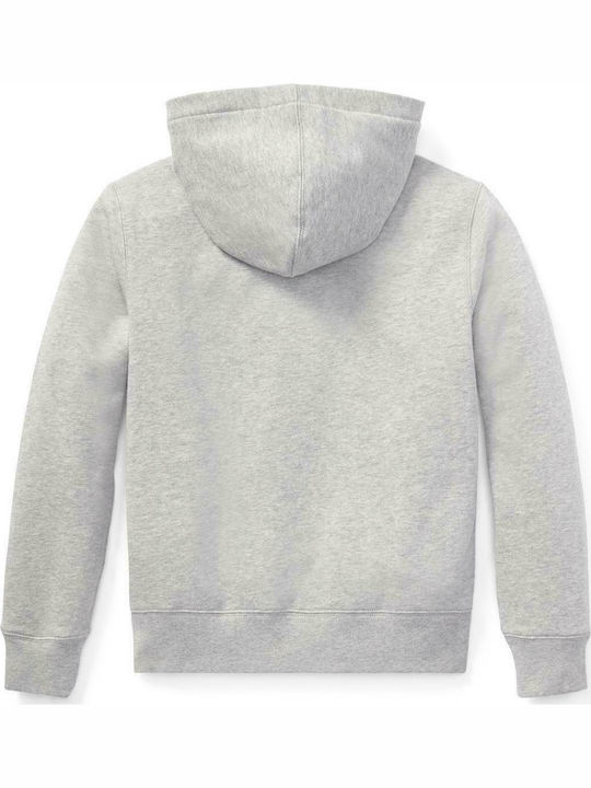 GSA Boys Hooded Sweatshirt with Zipper Gray