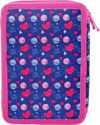 Must Space Pencil Case Full with 2 Compartments Purple