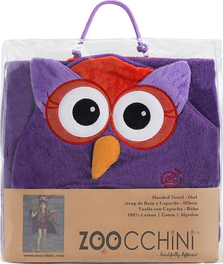 Zoocchini Детска Шапка-Мехурче Худи Olive The Owl Лилава 127x55см