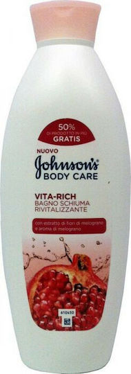 Johnson's Body Care Vita Rich Αφρόλουτρο σε Gel με Βρώμη & Άρωμα Ρόδι 750ml